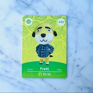 Nintendo Animal Crossing Frett 445 amiibo card Brand New